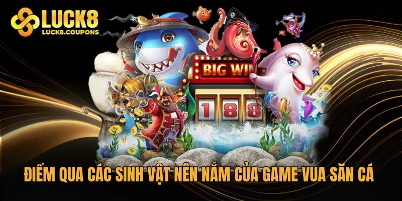 Điểm qua các sinh vật nên nắm của game Vua săn cá